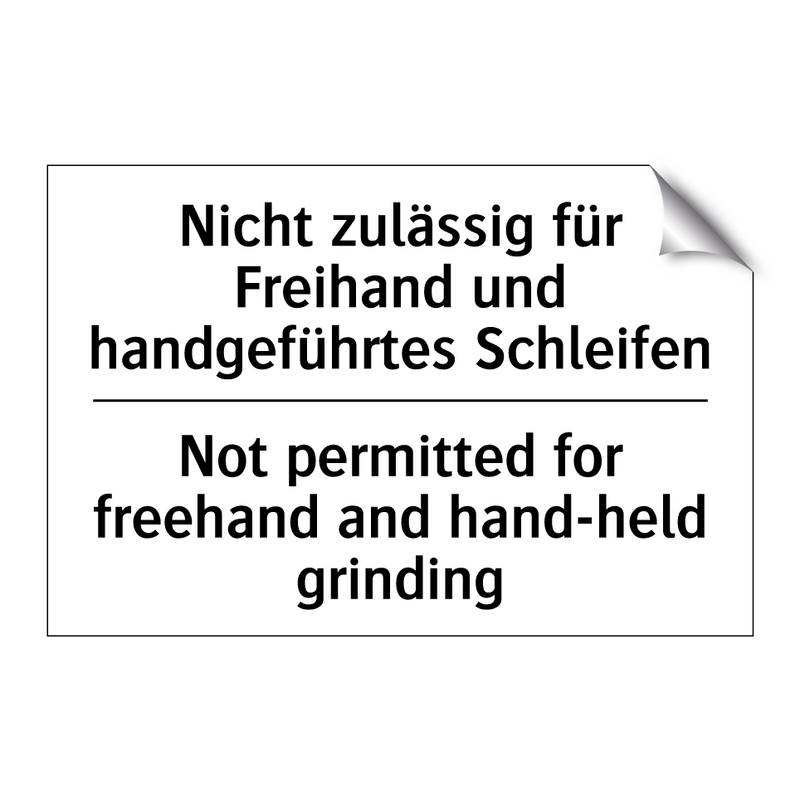 Nicht zulässig für Freihand und /.../ - Not permitted for freehand and /.../