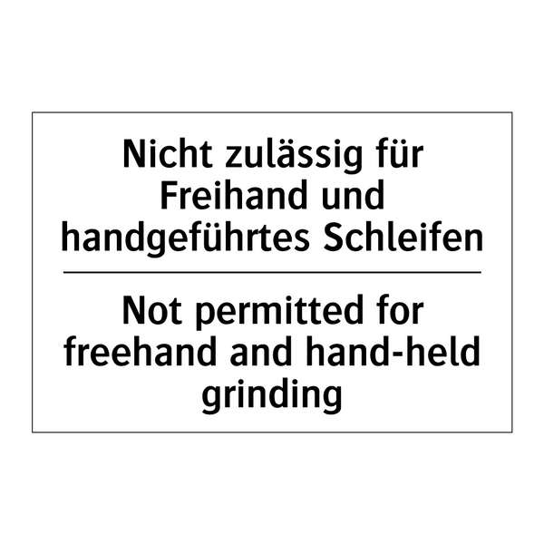 Nicht zulässig für Freihand und /.../ - Not permitted for freehand and /.../