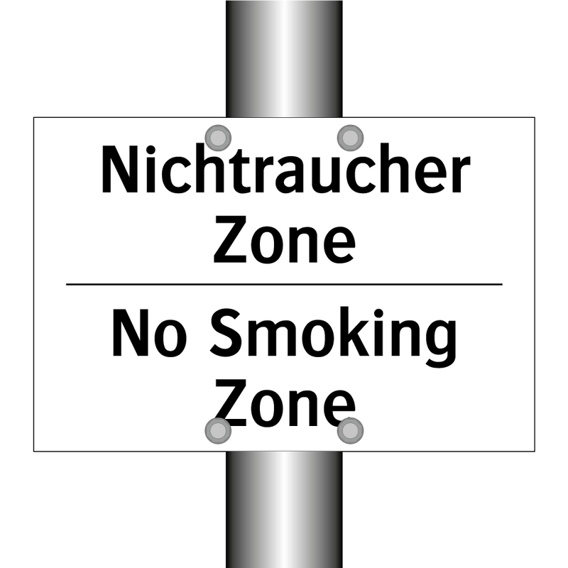 Nichtraucher Zone - No Smoking Zone