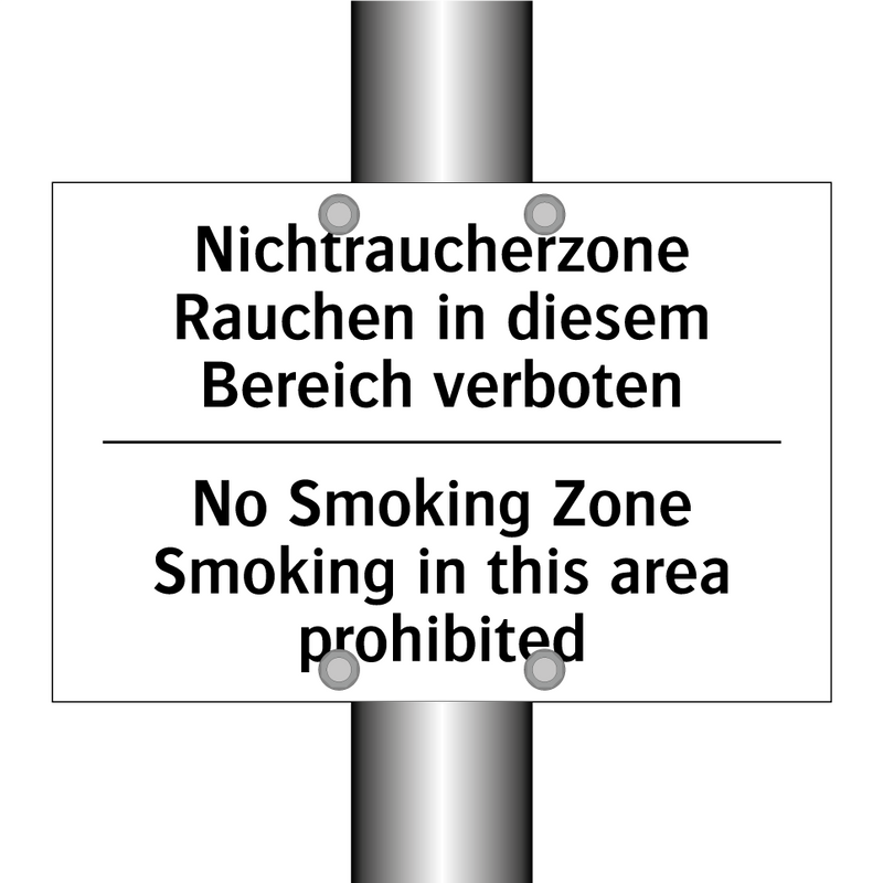 Nichtraucherzone Rauchen in diesem /.../ - No Smoking Zone Smoking in this /.../