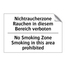 Nichtraucherzone Rauchen in diesem /.../ - No Smoking Zone Smoking in this /.../