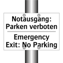 Notausgang: Parken verboten - Emergency Exit: No Parking