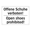 Offene Schuhe verboten! - Open shoes prohibited!