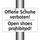 Offene Schuhe verboten! - Open shoes prohibited!