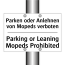 Parken oder Anlehnen von Mopeds /.../ - Parking or Leaning Mopeds Prohibited/.../