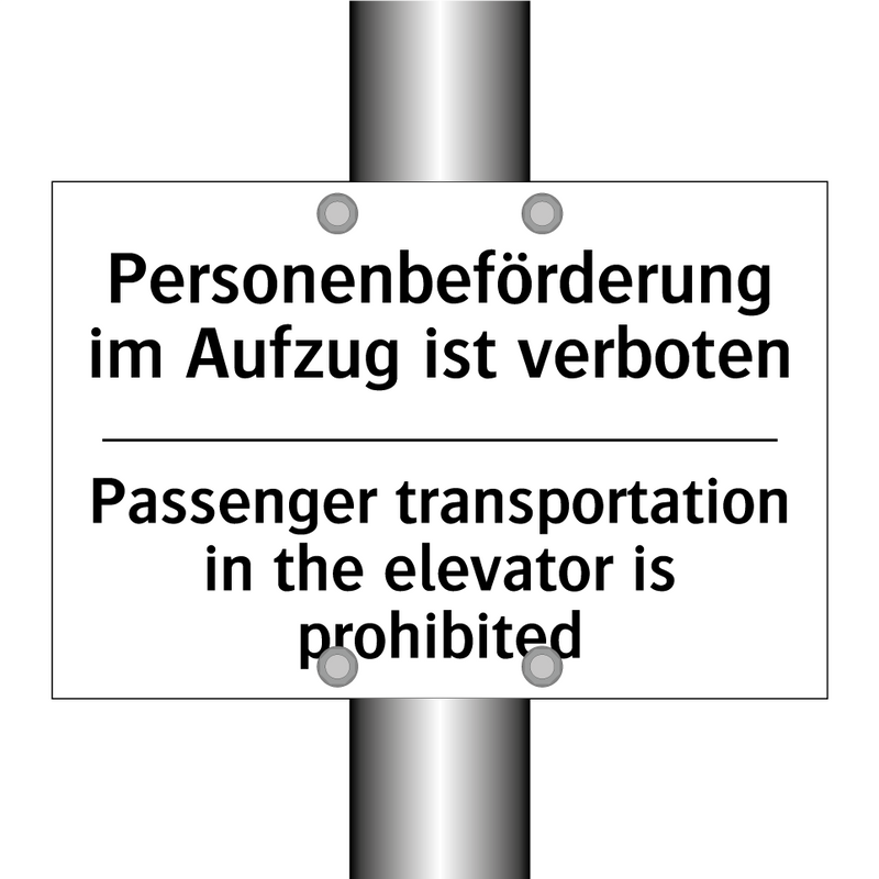 Personenbeförderung im Aufzug /.../ - Passenger transportation in the /.../