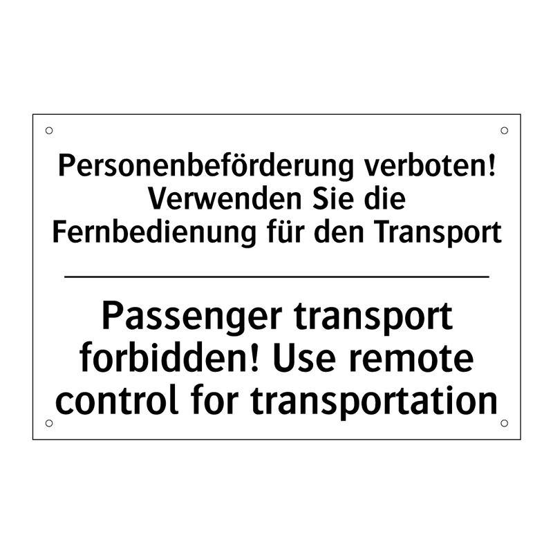 Personenbeförderung verboten! /.../ - Passenger transport forbidden! /.../