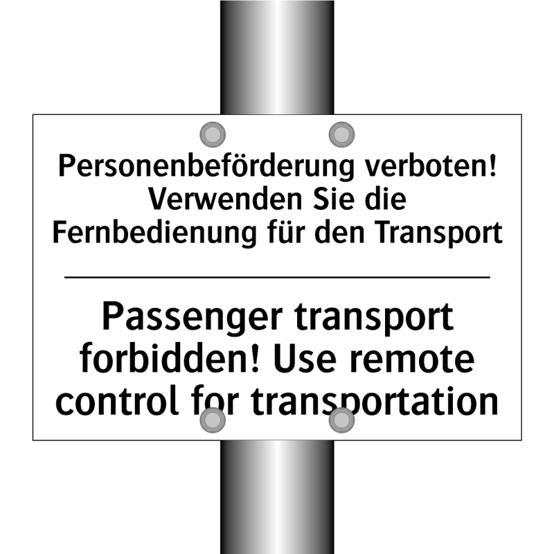 Personenbeförderung verboten! /.../ - Passenger transport forbidden! /.../