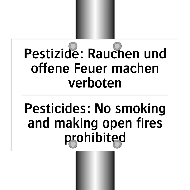 Pestizide: Rauchen und offene /.../ - Pesticides: No smoking and making /.../
