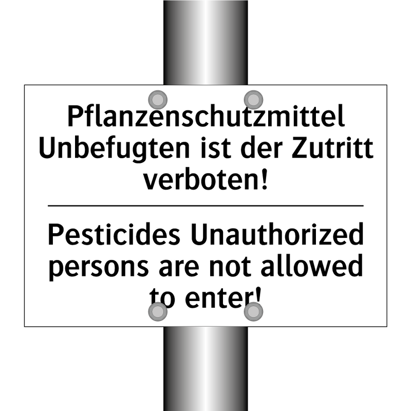 Pflanzenschutzmittel Unbefugten /.../ - Pesticides Unauthorized persons /.../