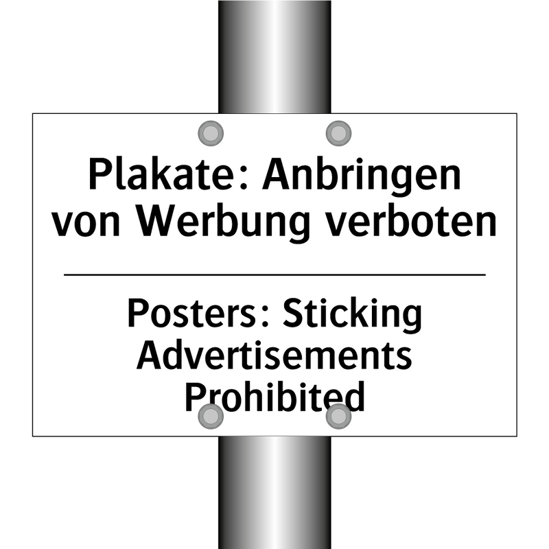 Plakate: Anbringen von Werbung /.../ - Posters: Sticking Advertisements /.../