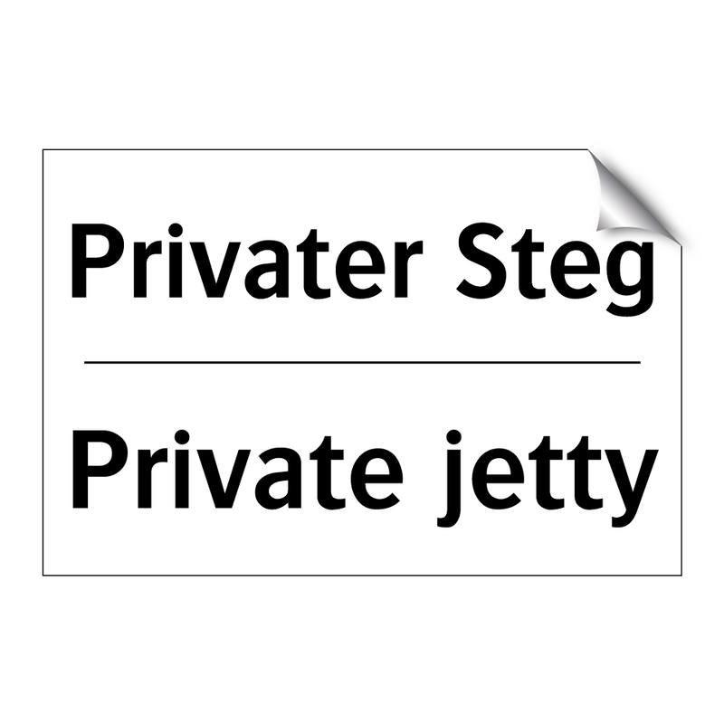 Privater Steg - Private jetty