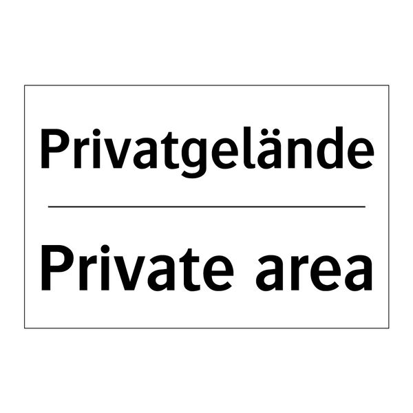 Privatgelände - Private area