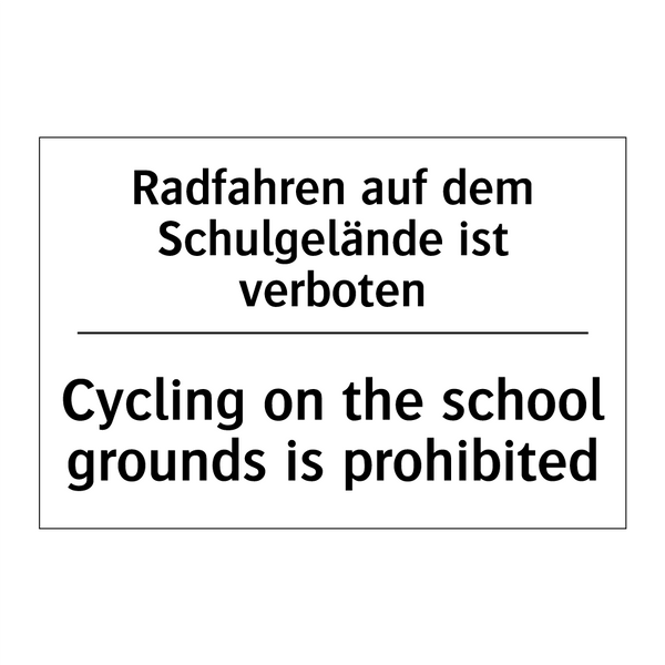Radfahren auf dem Schulgelände /.../ - Cycling on the school grounds /.../