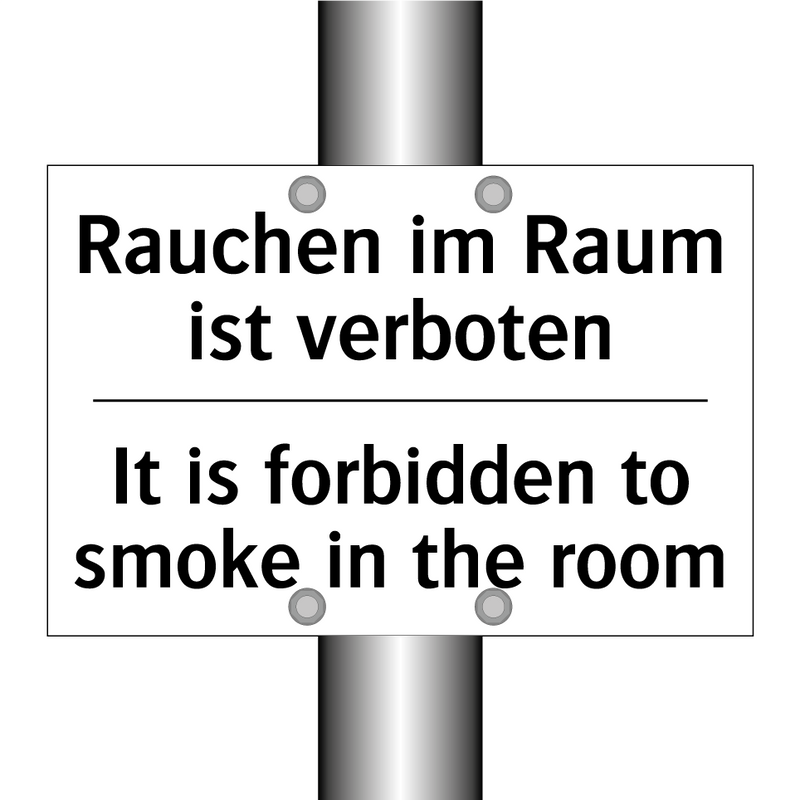 Rauchen im Raum ist verboten - It is forbidden to smoke in the /.../