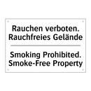 Rauchen verboten. Rauchfreies /.../ - Smoking Prohibited. Smoke-Free /.../