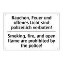Rauchen, Feuer und offenes Licht /.../ - Smoking, fire, and open flame /.../