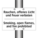 Rauchen, offenes Licht und Feuer /.../ - Smoking, open flames, and fire /.../