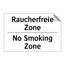 Raucherfreie Zone - No Smoking Zone