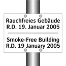Rauchfreies Gebäude R.D. 19. Januar /.../ - Smoke-Free Building R.D. 19 January /.../