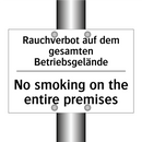 Rauchverbot auf dem gesamten Betriebsgelände/.../ - No smoking on the entire premises/.../