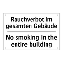 Rauchverbot im gesamten Gebäude/.../ - No smoking in the entire building/.../