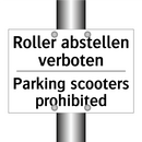 Roller abstellen verboten - Parking scooters prohibited