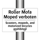 Roller Mofa Moped verboten - Scooters, mopeds, and motorized /.../