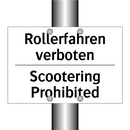 Rollerfahren verboten - Scootering Prohibited