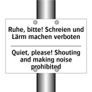 Ruhe, bitte! Schreien und Lärm /.../ - Quiet, please! Shouting and making /.../