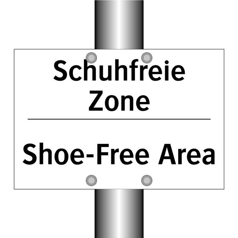 Schuhfreie Zone - Shoe-Free Area