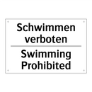 Schwimmen verboten - Swimming Prohibited