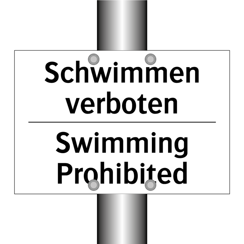 Schwimmen verboten - Swimming Prohibited