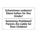 Schwimmen verboten! Eltern haften /.../ - Swimming Prohibited! Parents Are /.../