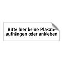Bitte hier keine Plakate aufhängen oder ankleben