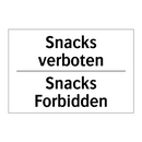Snacks verboten - Snacks Forbidden