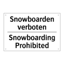 Snowboarden verboten - Snowboarding Prohibited