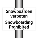 Snowboarden verboten - Snowboarding Prohibited