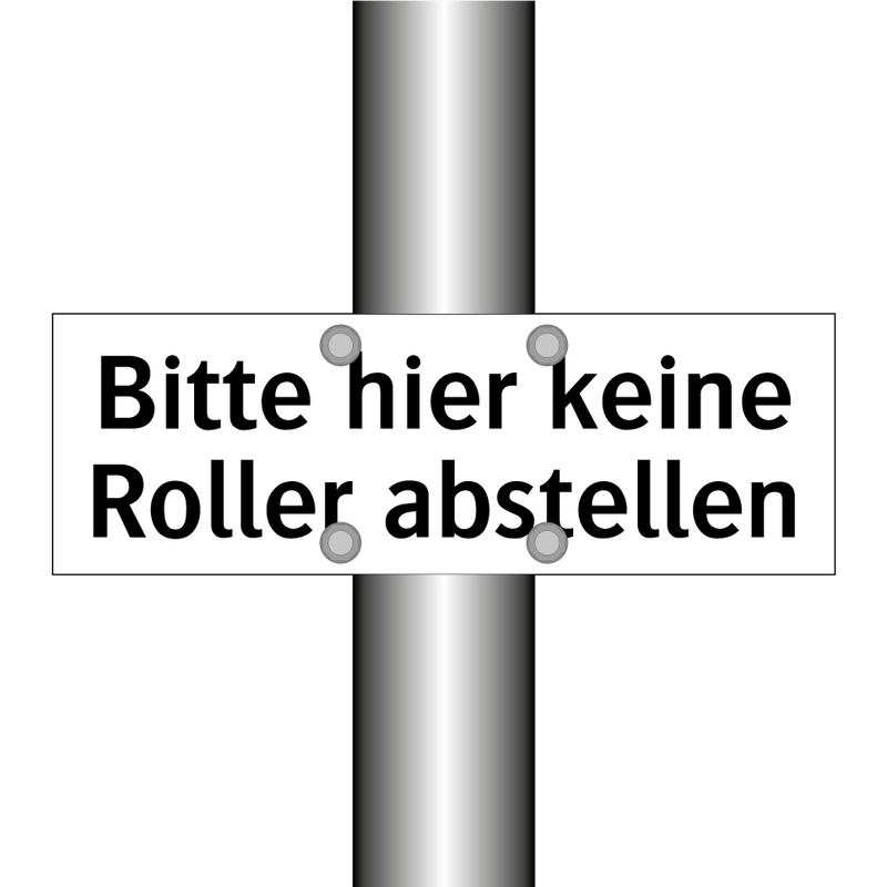 Bitte hier keine Roller abstellen