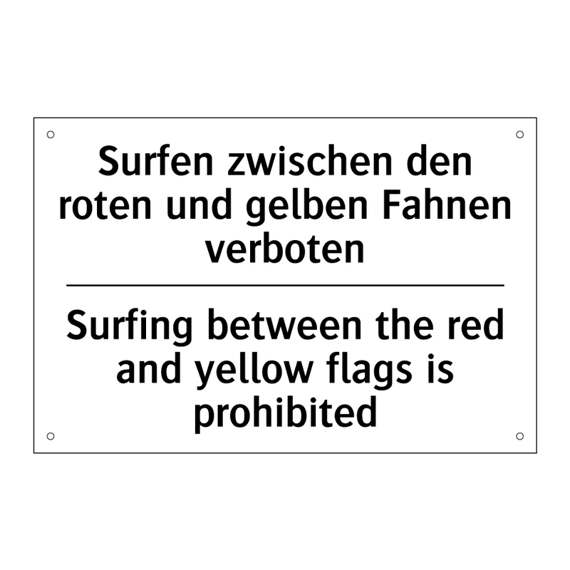 Surfen zwischen den roten und /.../ - Surfing between the red and yellow /.../