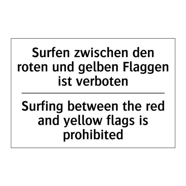 Surfen zwischen den roten und /.../ - Surfing between the red and yellow /.../