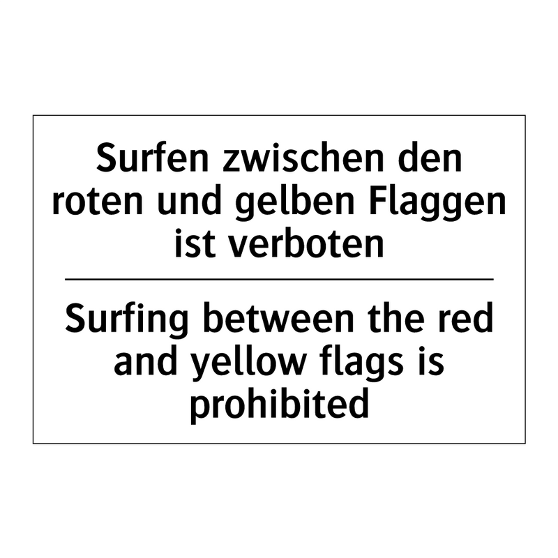 Surfen zwischen den roten und /.../ - Surfing between the red and yellow /.../