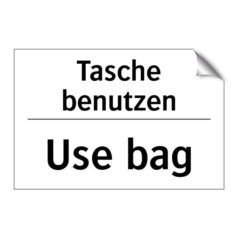Tasche benutzen - Use bag