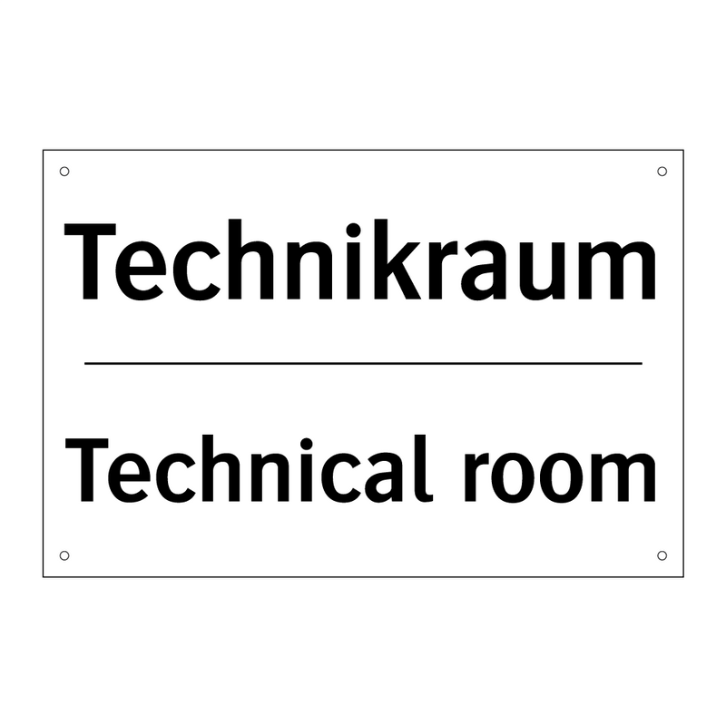 Technikraum - Technical room