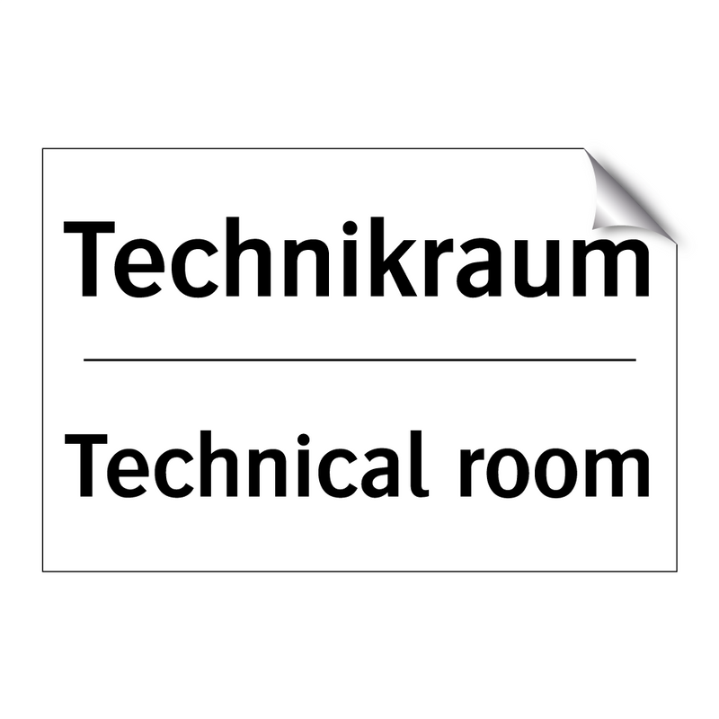 Technikraum - Technical room