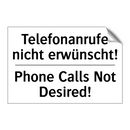 Telefonanrufe nicht erwünscht! - Phone Calls Not Desired!
