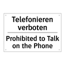 Telefonieren verboten - Prohibited to Talk on the Phone/.../