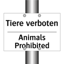 Tiere verboten - Animals Prohibited
