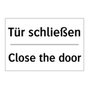 Tür schließen - Close the door