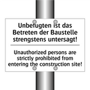 Unbefugten ist das Betreten der /.../ - Unauthorized persons are strictly /.../